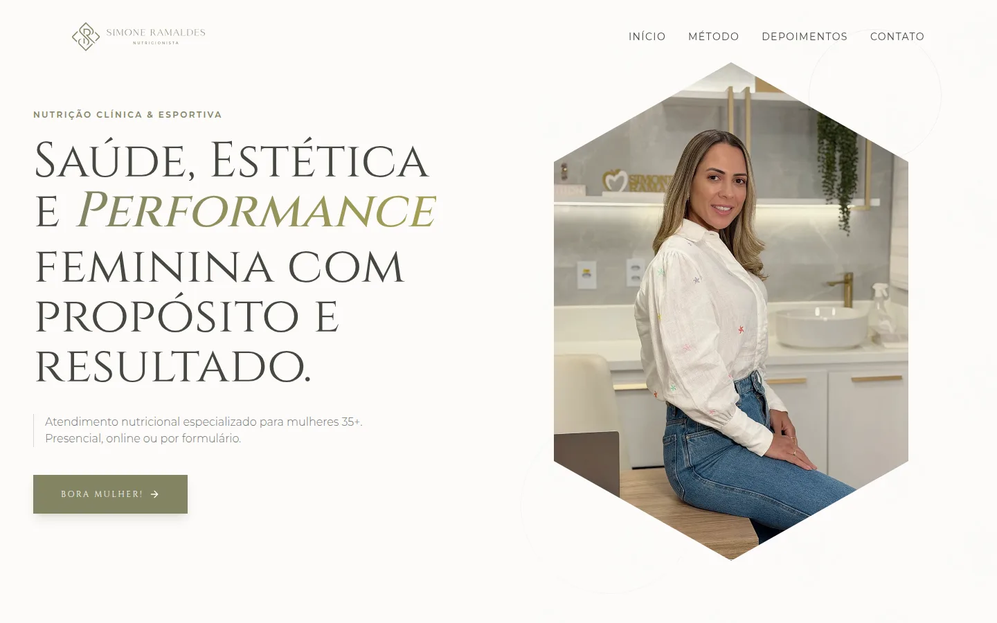 Preview do site Simone Ramaldes